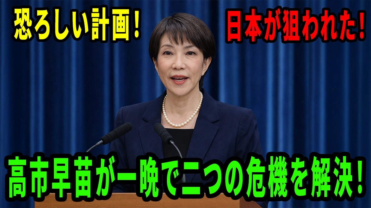 高市早苗が一晩で二つの危機を解決した！ホルムズ封鎖の裏で進む恐ろしい計画！