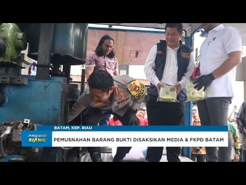 POLRESTA BARELANG PEMUSNAHAN BARBUK SABU