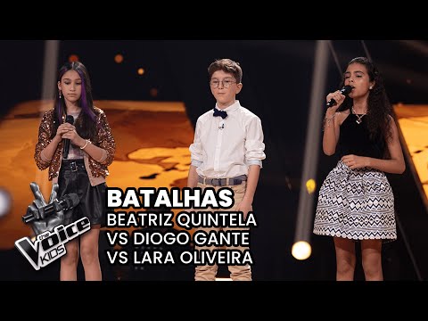 Beatriz Quintela vs Diogo Gante vs Lara Oliveira | Batalhas | The Voice Kids Portugal 2024