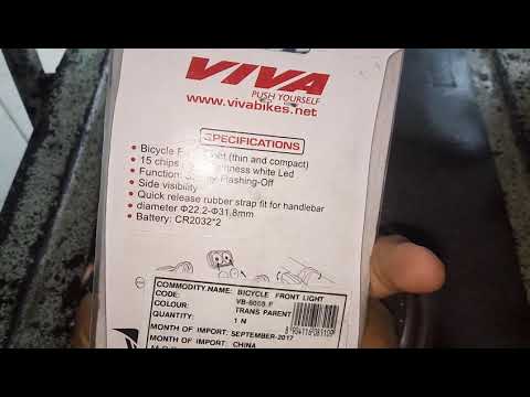 Viva bikes acc front light vb 6068f