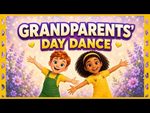 Grandparents Day Song | I Love Grandma & Grandpa | Kids Dance [Printable Card Below]