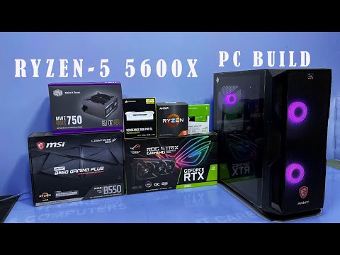 AMD RYZEN 5 5600X RTX 3060 ASUS STRIX GAMING PC BUILD