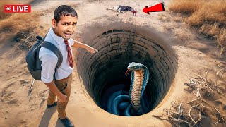 Real Snake ! भूतिया कुआँ...Ghost Well Challenge...LIVE🔴