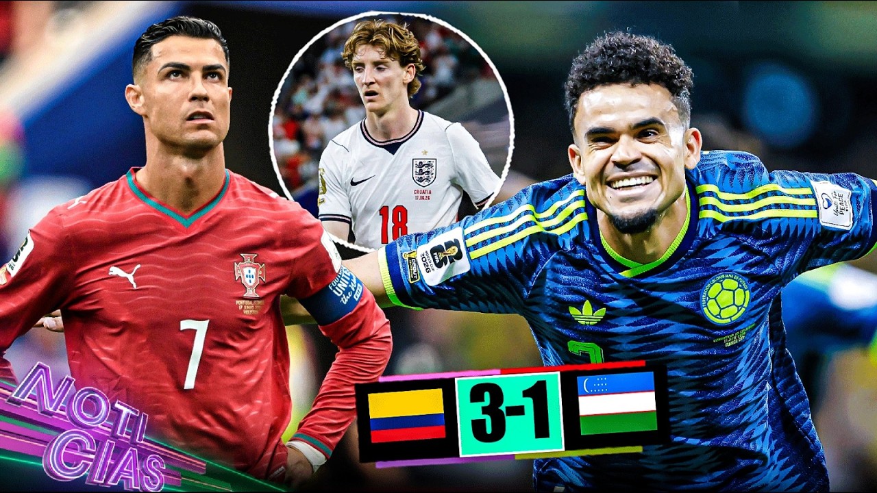 ¡Colombia líder! Lucho MVP | Sequía de Cristiano | Inglaterra jugó con miedo; Critican a Gordon