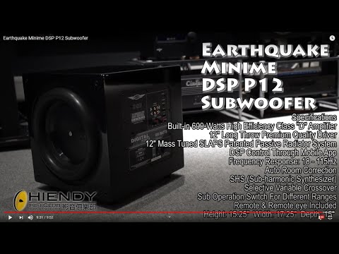 超低音 Earthquake Minime DSP P12 Subwoofer 教學