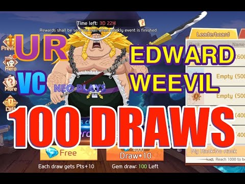 UR Edward Weevil / Whitebeard Jr. 100 Draws!! | OP: Voyage Chronicles/Straw Hat Chase/The Grand Line