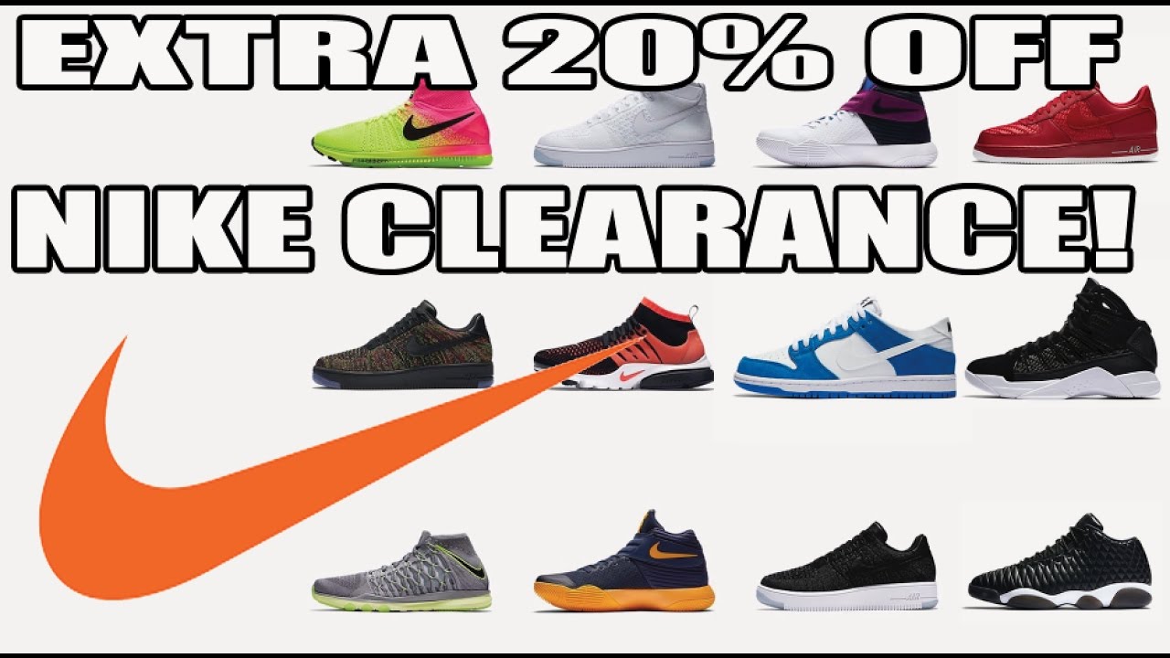 EXTRA 20% OFF NIKE CLEARANCE SALE! & 25% EXTRA OFF AT FINISHLINE