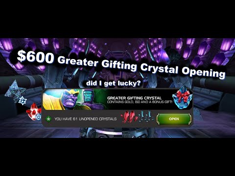 $600 Greater Gifting Crystal Opening! Lucky Xmas? | Marvel Contest of Champions