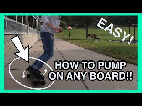 How to PUMP on ANY BOARD! *EASY* (Longboard, skateboard, cruiser, etc) Tutorial 2021