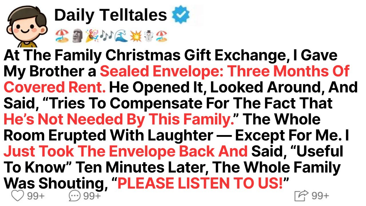 At The Family Christmas Gift Exchange, I Gave My Brother a Sealed Envelope: 3 Months Of Covered Rent