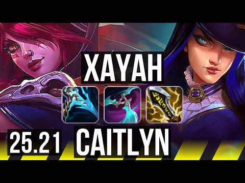 XAYAH & Nautilus vs CAITLYN & Lulu (ADC) | Legendary | KR Master | 25.21
