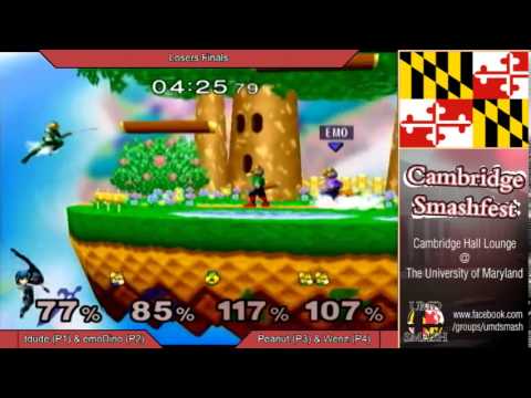 UMD Smashfest 2/7/14 - BigWenz & Peanutphobia vs tdude51 & emoDinosaur Losers Finals