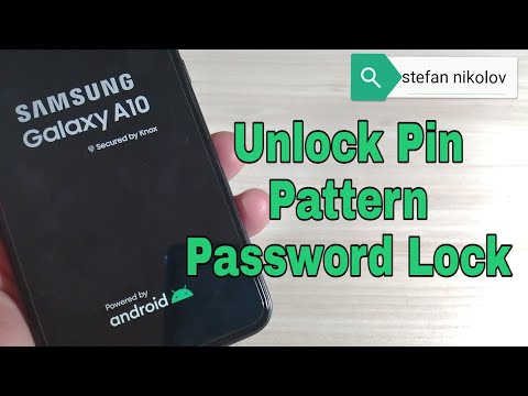How to Hard reset Samsung A10 SM-A105F. Unlock pattern, pin, password lock.