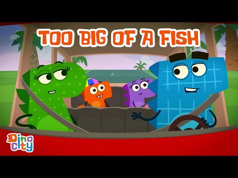 Too Big Of A Fish – Dinocity | Cartoons for Kids
