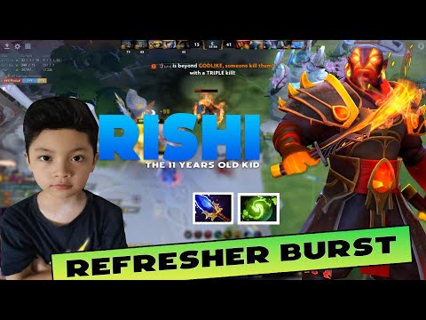 11YRS OLD DOTA 2 STREAMER! DIVINE RANK EMBER SPIRIT HIGHLIGHTS