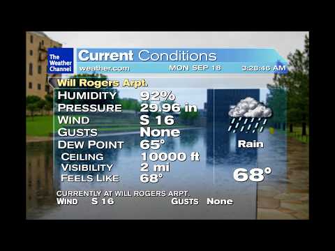 Custom WeatherStar XL 2: Oklahoma City, OK - 09/18/2017