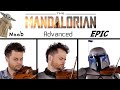5 Levels Of The Mandalorian Theme Noob To Epic