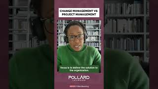 Change management vs Project management. #shorts