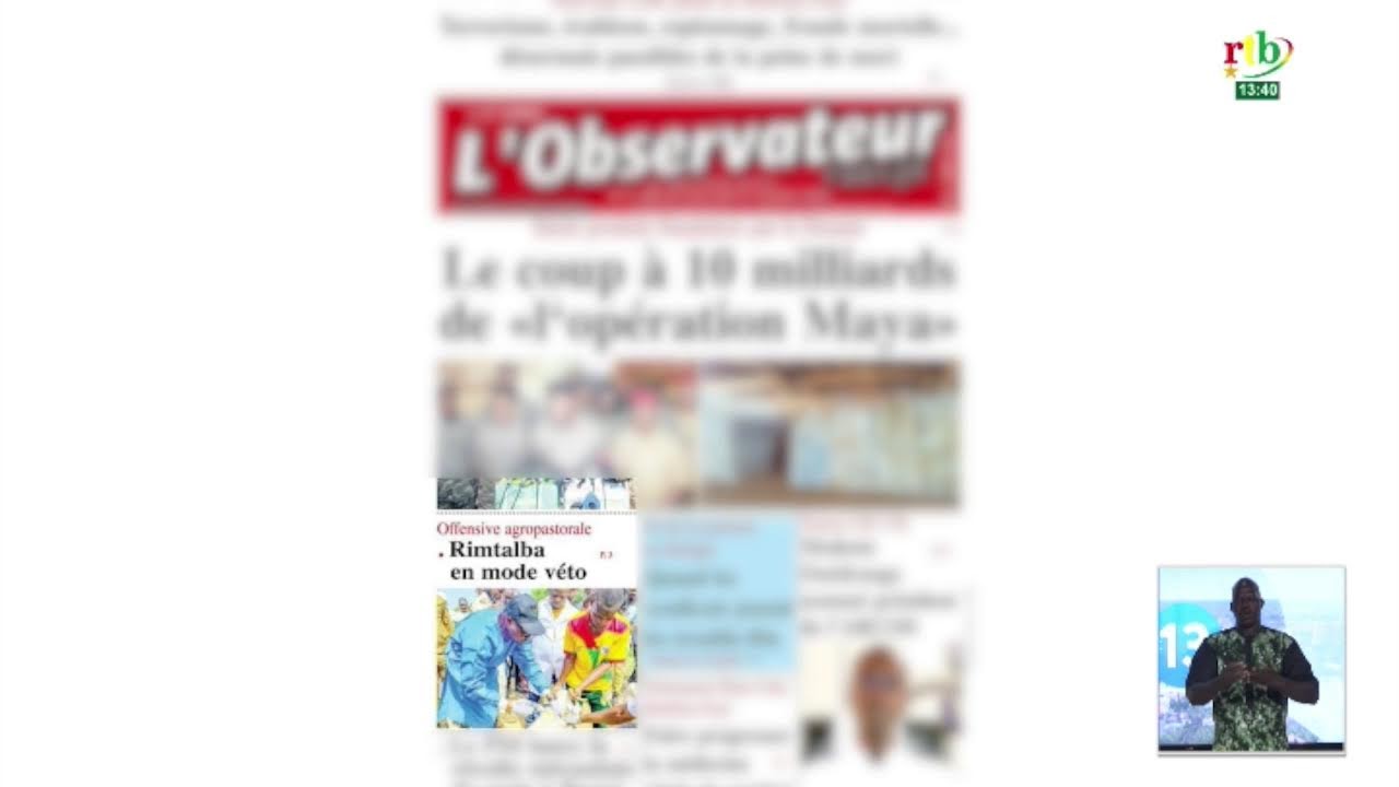 RTB- JT de 13h du 21 octobre 2026