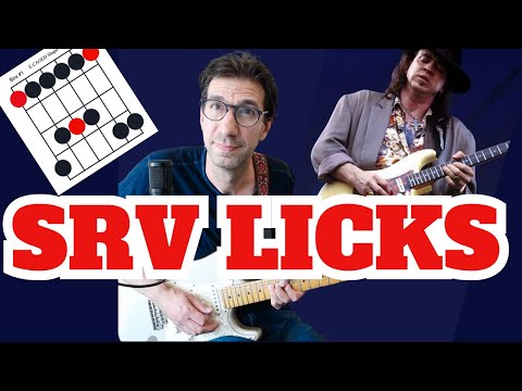 Play STEVIE RAY VAUGHAN Licks in Every Pentatonic Position - Blues Rock Guitar Lesson