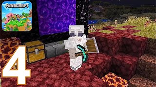 Minecraft PlayStation 5 EDITION - Gameplay Walkthrough Part 4 - NETHER & NETHER FORTRESS (4K,NO COM)