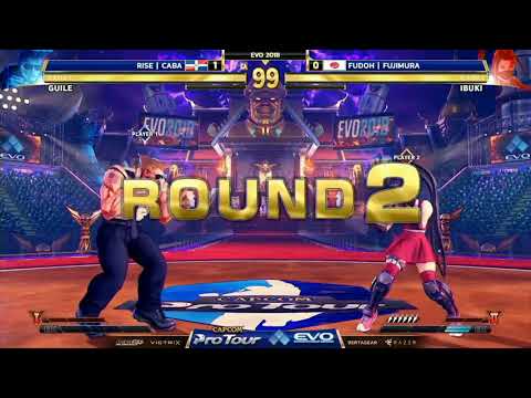 EVO 2018 - Street Fighter V Top 8 - RISE Caba vs Fudoh Fujimura