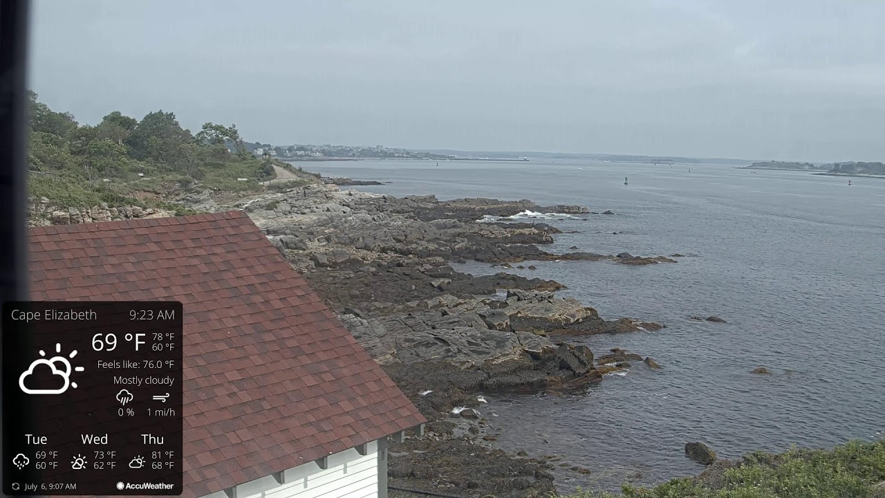 Live webcam view of Portland Head Light View