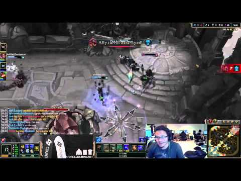 Ranked 5s CLG - Inhibitor Respawns Reaction - League of Legends