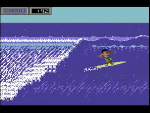 Surfing skills in California Games Surfing