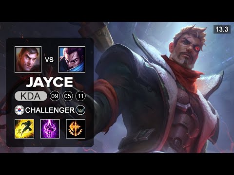 T1 Zeus Jayce vs Yasuo Top - KR Challenger - Patch 13.3 Season 13