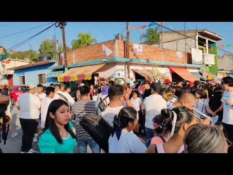 Carnaval colonia El Progreso Jiutepec Morelos 2024 brincando al Tradicional son del chinelo 🎷🎺🕺🥁