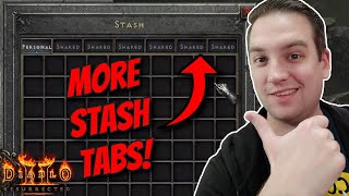 Adding New Stash Tabs in Diablo 2 Resurrected