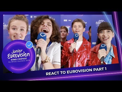 Junior Eurovision stars REACT to Eurovision - Part 1