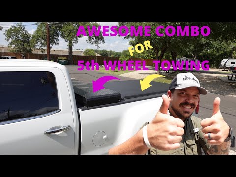 Tonneau Cover & Truck Tool Box for 5th Wheel Towing // FULL TIME RV LIVING // LIVIN_LASSLEY