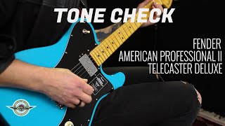 Video thumbnail for TONE CHECK: American Professional II Telecaster Deluxe Demo | No Talking by Cream City Music