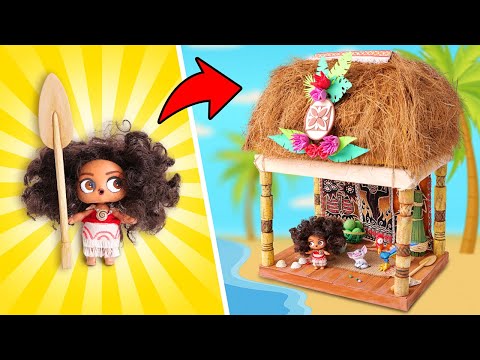 Magische Verwandlung || Tropische Hausdekoration und Puppen-Makeover!