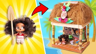 Magische Verwandlung || Tropische Hausdekoration und Puppen-Makeover!