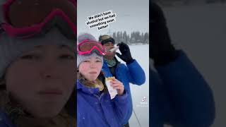 They didn’t have alcohol so instead we got @mcdonalds #shorts #trending #couple #ski #canada #travel