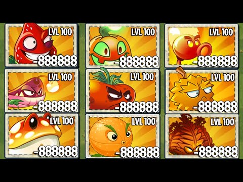 Tournament All Plants ORANGE & RED - Who 's Best Plant? - PvZ 2 Plant Vs Plant