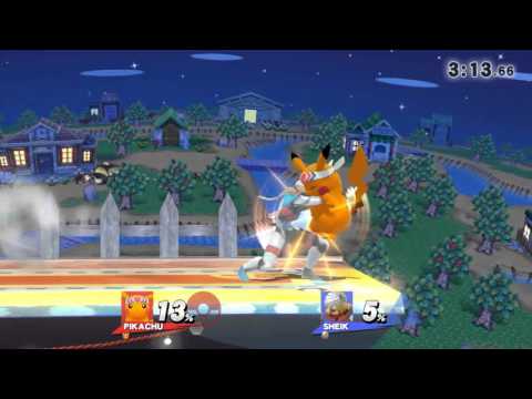 SSB4 For Glory: Mister E (Pika) vs Sheik 1