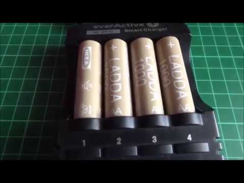 Budget rechargeable RTU/LSD NiMH AA IKEA LADDA 1000mAh - unboxing and real capacity testing