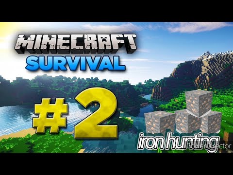 Malayalam Minecraft Survival Part 2: Iron Hunting