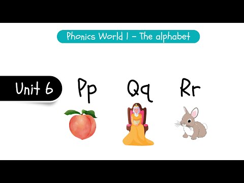 Letter P Q R  - Unit 6 | phonics world 1 the alphabet