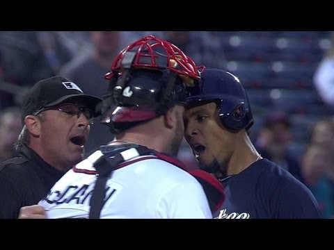 Benches clear after Carlos Gomez's homer