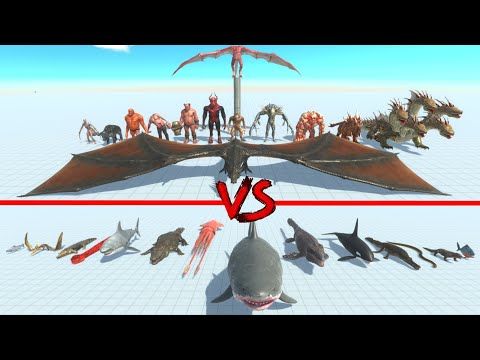 Fantasy and Infernal animals vs Reptiles and  Aquatics - Animal Revolt Battle Simulator