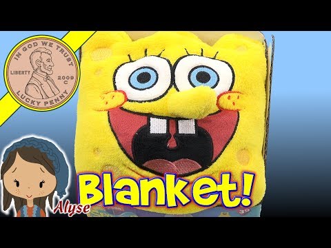 Comfy Critters Wearable Stuffed Animal Blankets   Spongebob - Unicorn & Shark Video