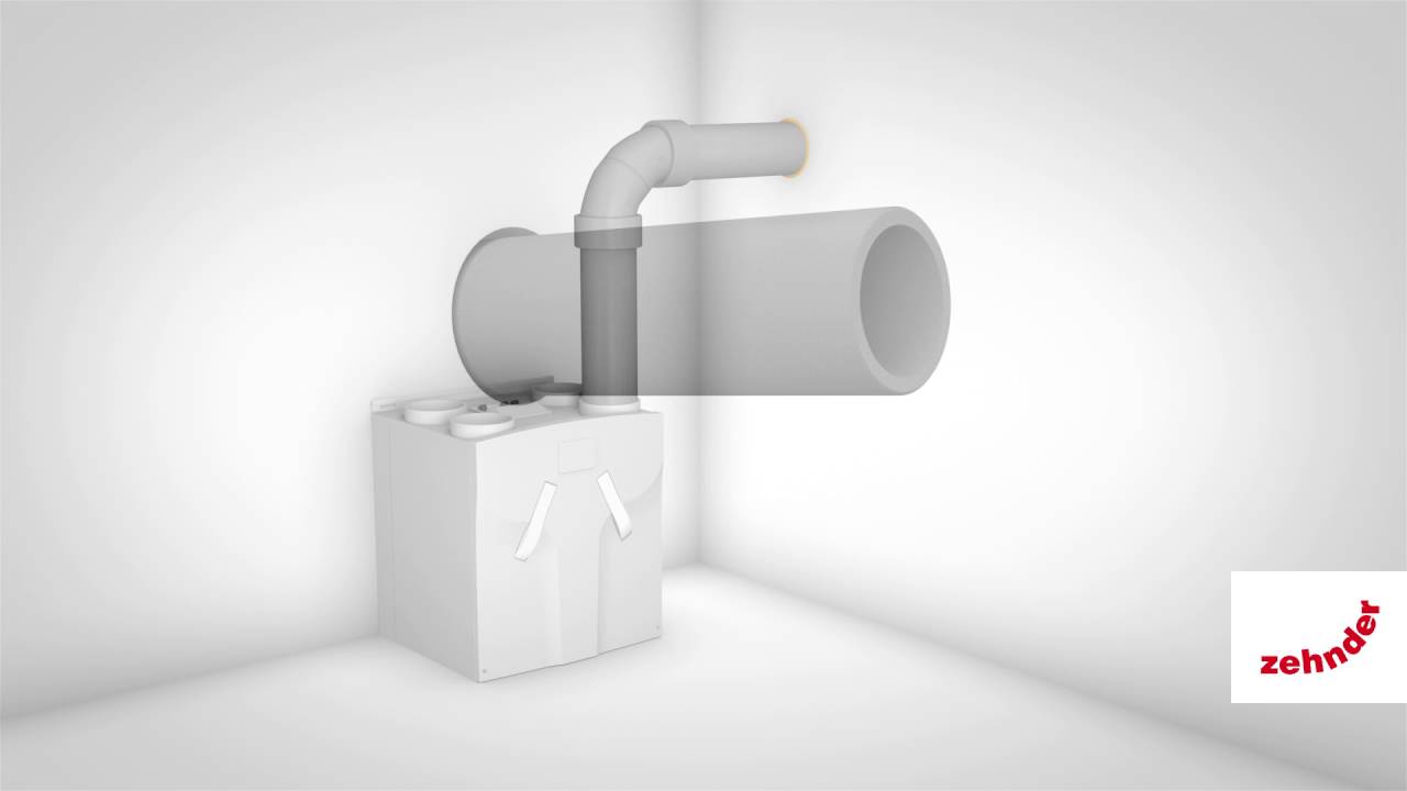 Izoliuota polipropileno ZEHNDER mova ComfoPipe Compact