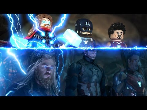 LEGO Avengers Endgame Final Battle Part 1 Side by Side Comparison