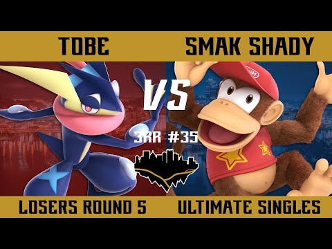 Three River Rumble #35 Losers Round 5 - Tobe (Greninja) vs. SMAK | Shady (Diddy Kong) - SSBU