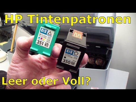 HP Tintenpatronen - leer oder voll - Düsen prüfen und reinigen